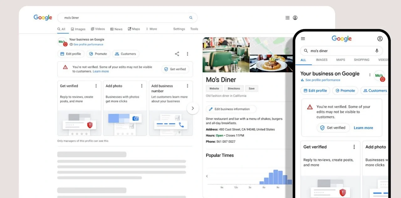Complete google business profile